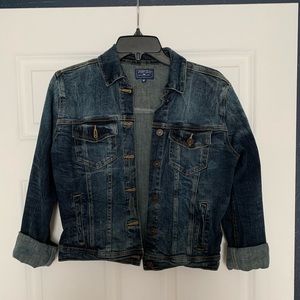JustUSA cropped denim jacket size medium